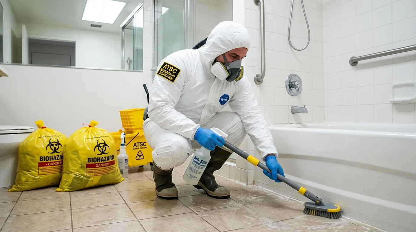 Decontamination equipment deployed for Blood Cleanup in Zephyrhills West